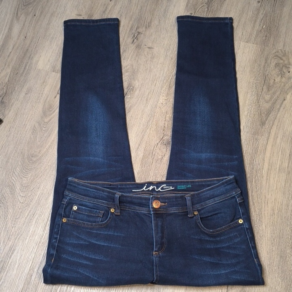 Skinny Leg w/31.5" Inseam INC Denim Jeans sac963 - Picture 2 of 6